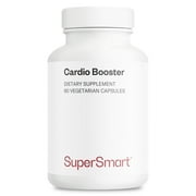 SuperSmart Cardio Booster Advanced Formula - with Taurine, CoQ10, Potassium, Phytosterols - Optimized Supplement | Non-GMO & Gluten Free - 90 Vegetarian Capsules