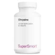 SuperSmart Chrysin Supplement 1500mg per Day High Strength - Passion Flower Extract - 5,7 Dihydroxyflavone - Natural Sweet Taste | Non-GMO & Gluten Free - 90 Tablets