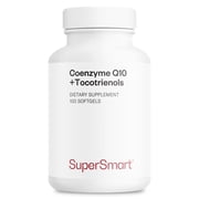 SuperSmart - CoQ10 + Tocotrienols 300 mg per Day Co Enzyme Q10 + Vitamin E | Non-GMO & Gluten Free - 100 Softgels