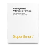 SuperSmart - Coenzymated B Formula - 5 Times More Active - Contains All B Group Vitamins | Non-GMO & Gluten Free - 30 tablets