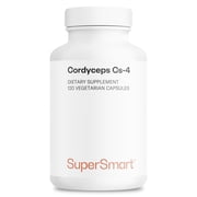 SuperSmart - Cordyceps Cs-4 3150 mg per Day - Tonic Mushroom - ATP Energy Supplement | Non-GMO & Gluten Free - 120 Vegetarian Capsules