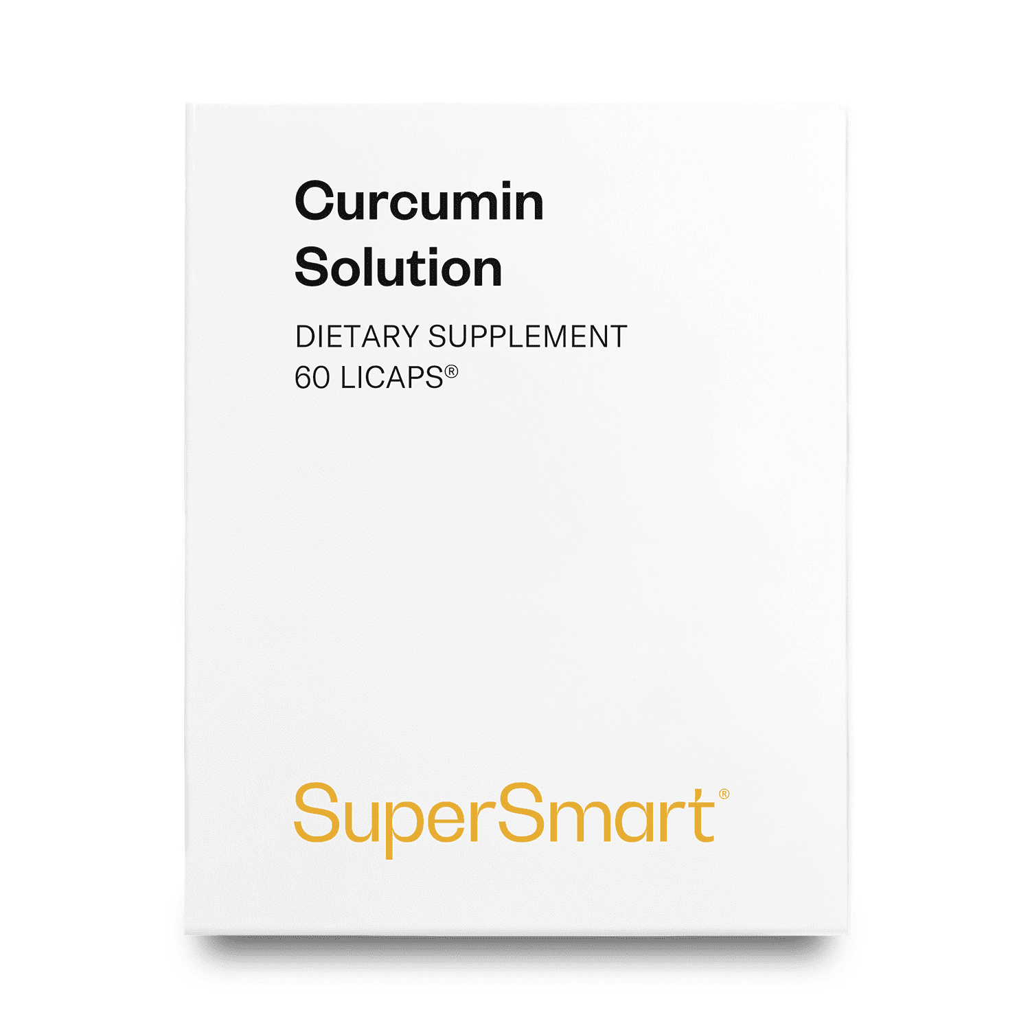 SuperSmart Curcumin Solution 1000mg per Day (Highly Bioavaible & Patented) - Fast Release Capsules - Turmeric Curcumin NovaSOL 185x Bioavailable | Vegan & Gluten Free - 60 Licaps