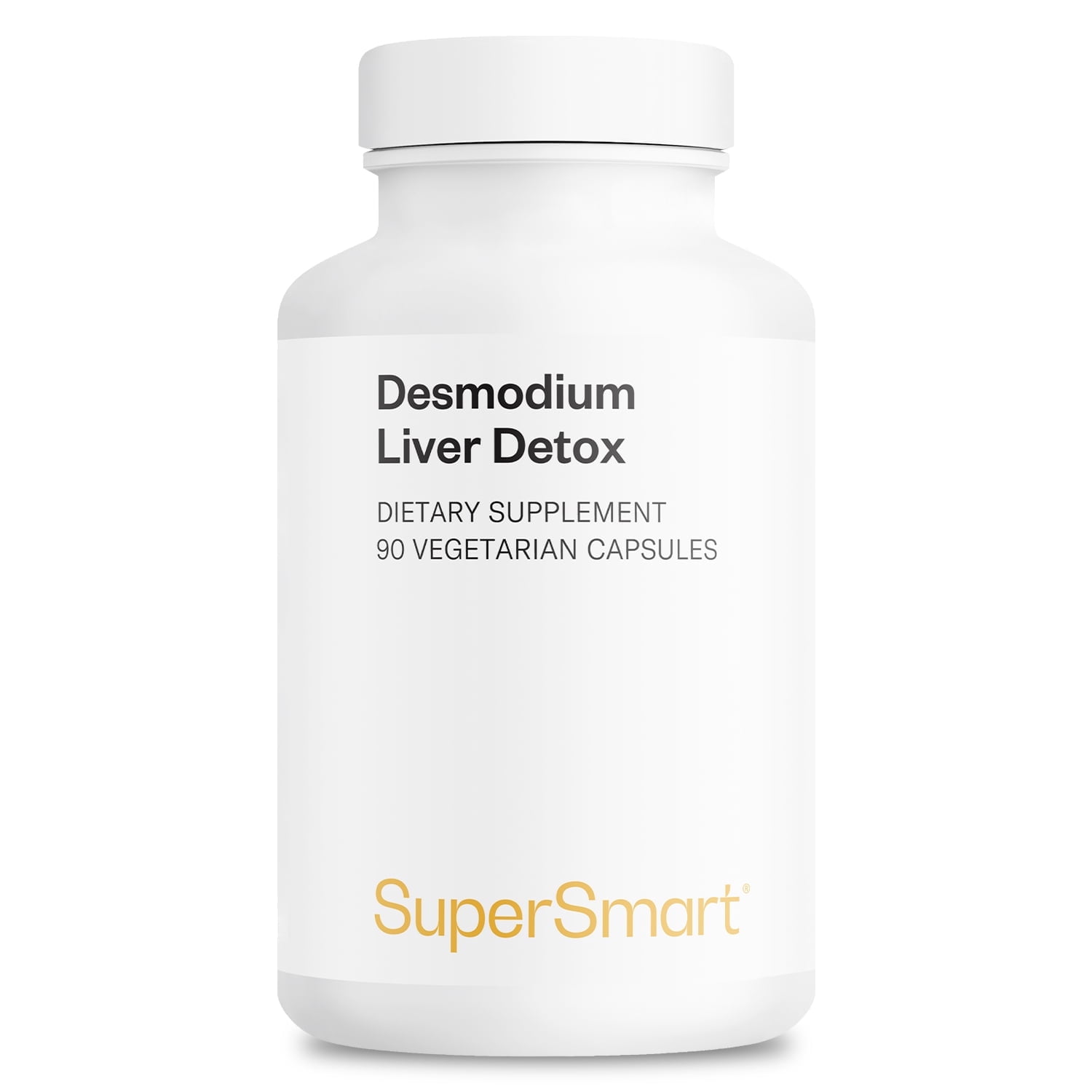 SuperSmart - Desmodium Liver Detox 1200mg per Day (High Concentration) - 10-1 Desmodium Adscendens Extract Supplement | Non-GMO & Gluten Free - 90 Vegetarian Capsules