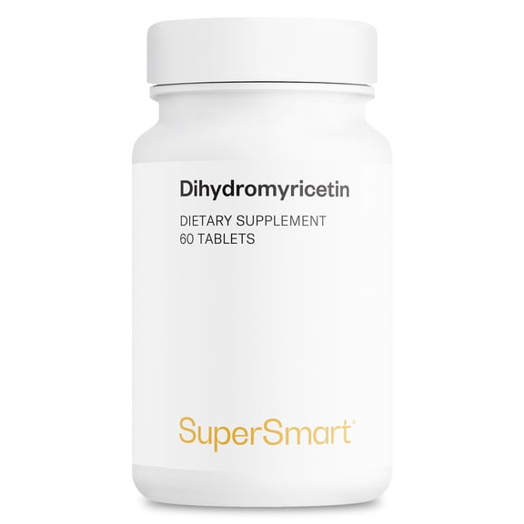 SuperSmart Dihydromyricetin 600mg per Day (High Purity) - DHM 98% Dihydromyricetin Supplement - Ampelopsis Grossedentata Extract | Non-GMO & Gluten Free - 60 Tablets
