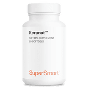 SuperSmart Keranat Advanced Formula with Biotin - Hair Supplement for Volume & Growth - Hair Loss Vitamins | Non-GMO - 60 Softgels