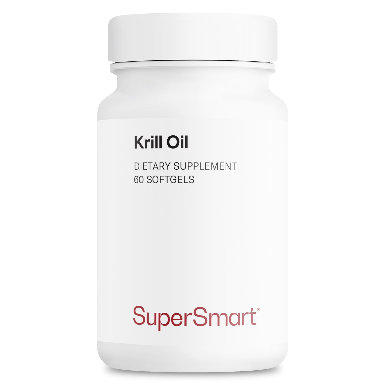 SuperSmart Krill Oil 1180mg per Day (High Absorption) - Krill Oil Omega 3 Supplement - EPA & DHA Fatty Acids | Non-GMO & Gluten Free - 60 Softgels