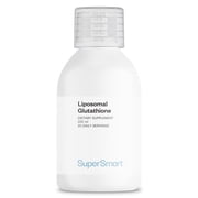 SuperSmart Liposomal Glutathione Liquid 900mg per Day High Potency - Highly Bioavailable Form of Glutathione - Enhanced Antioxidant with Vitamin C | Non-GMO & Gluten Free - 200ml - 20 Servings