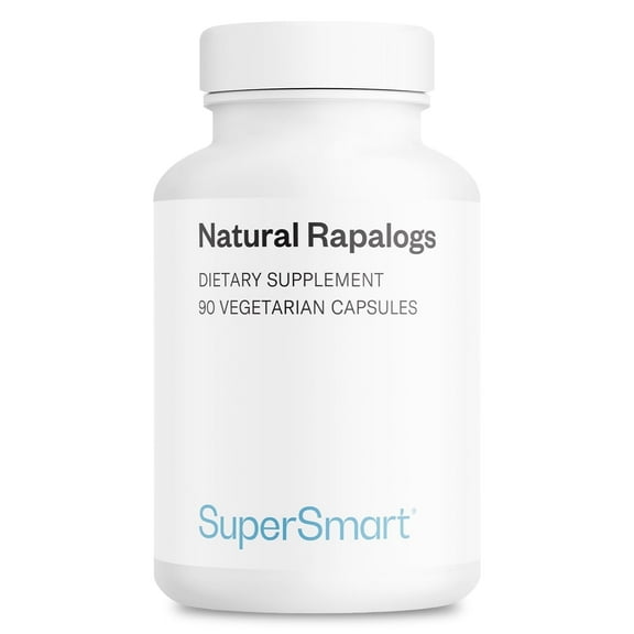 SuperSmart Natural Rapalogs (Advanced Formula) - with EGCg, Fisetin, Trans-resveratrol, Salicin, Curcumin Phytosome | Non-GMO & Gluten Free - 90 Vegetarian Capsules