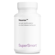 SuperSmart Neurex Advanced Formula - High Potency Brain Supplement - with Ginkgo Biloba, Bacopa Monnieri, GPC, Huperzine A | Non-GMO & Gluten Free - 60 Vegetarian Capsules