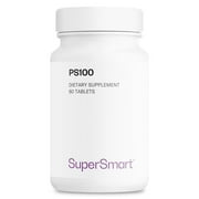 SuperSmart - PS100 PhosphatidylSerine 300 mg per Day - Brain Supplement | Non-GMO & Gluten Free - 60 Softgels