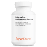 SuperSmart Polypodium Leucotomos Extract 1000mg per Day Fern Extract 41 - PLE Supplement | Non-GMO & Gluten Free - 90 Vegetarian Capsules