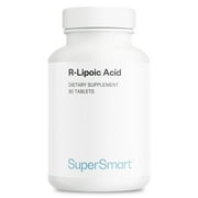 SuperSmart - R-Lipoic Acid 300 mg per Day Active Alpha Lipoic Acid - Antioxidant Supplement | Non-GMO & Gluten Free - 90 Vegetarian Capsules