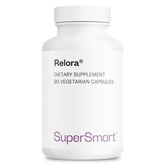 SuperSmart - Relora 750 mg per Day | Non-GMO & Gluten Free - 90 Vegetarian Capsules