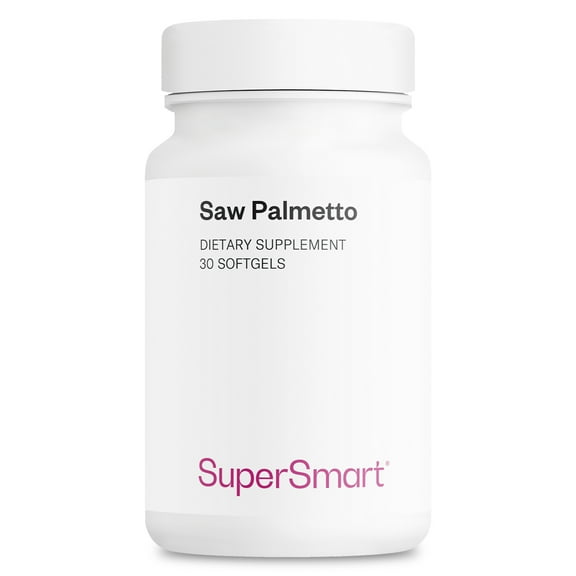 SuperSmart Saw Palmetto 320mg per Day (High Strength) - Serenoa Repens Berries Extract - Saw Palmetto Oil Supplement for Men & Women | Non-GMO & Gluten Free - 30 Softgels