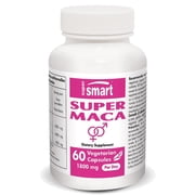 SuperSmart - Super Maca 1800 mg per Day - Black, Red & Yellow Maca Root Complex - Libido Supplement for Men & Women | Non-GMO & Gluten Free - 60 Vegetarian Capsules