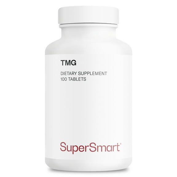 SuperSmart TMG 2250mg per Day (High Strength) - TMG Trimethylglycine - Betaine Anhydrous Supplement | Non-GMO & Gluten Free - 100 Tablets