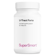SuperSmart - U-Tract Forte - with Cranberry, D-Mannose, Dandelion | Non-GMO & Gluten Free - 60 Tablets
