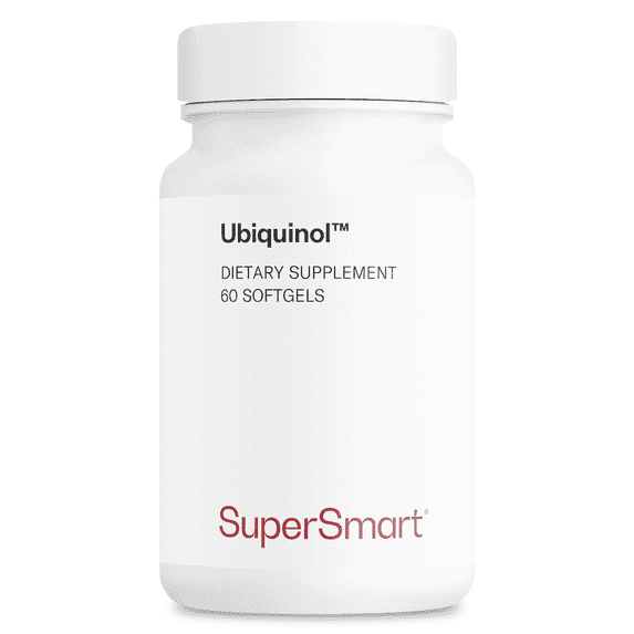 SuperSmart Ubiquinol 200mg per Day (High Absorption) - Patented Keneka CoQ10 Supplement - Active Form of Coenzyme Q10 | Non-GMO & Gluten Free - 60 Softgels
