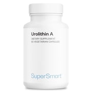 SuperSmart Urolithin A - Postbiotic Supplement from Pomegranate Extract | Non-GMO & Gluten-Free - 60 Vegetarian Capsules