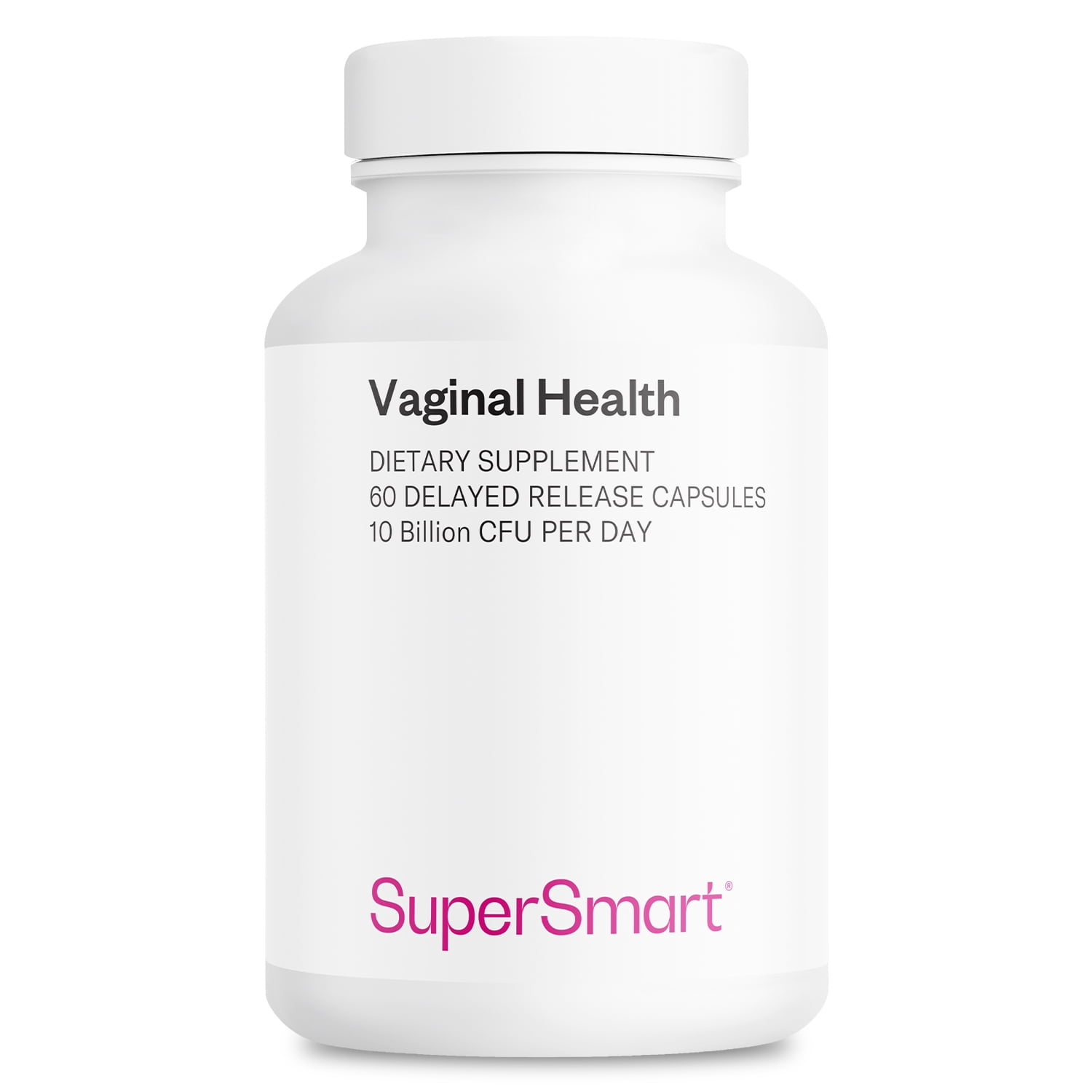SuperSmart - Vaginal Health 11 Billion CFU - Women Probiotic & Prebiotic Supplement - Feminine Care | Non-GMO & Gluten Free - 60 DR Capsules