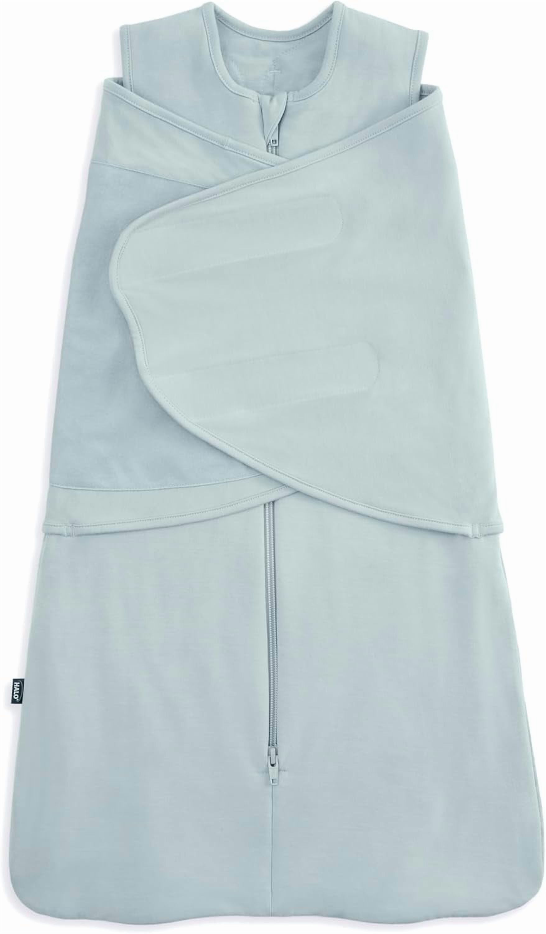 HALO SleepSack SuperSoft 3-Way Baby Swaddle Wearable Blanket, Newborn, CalmSage