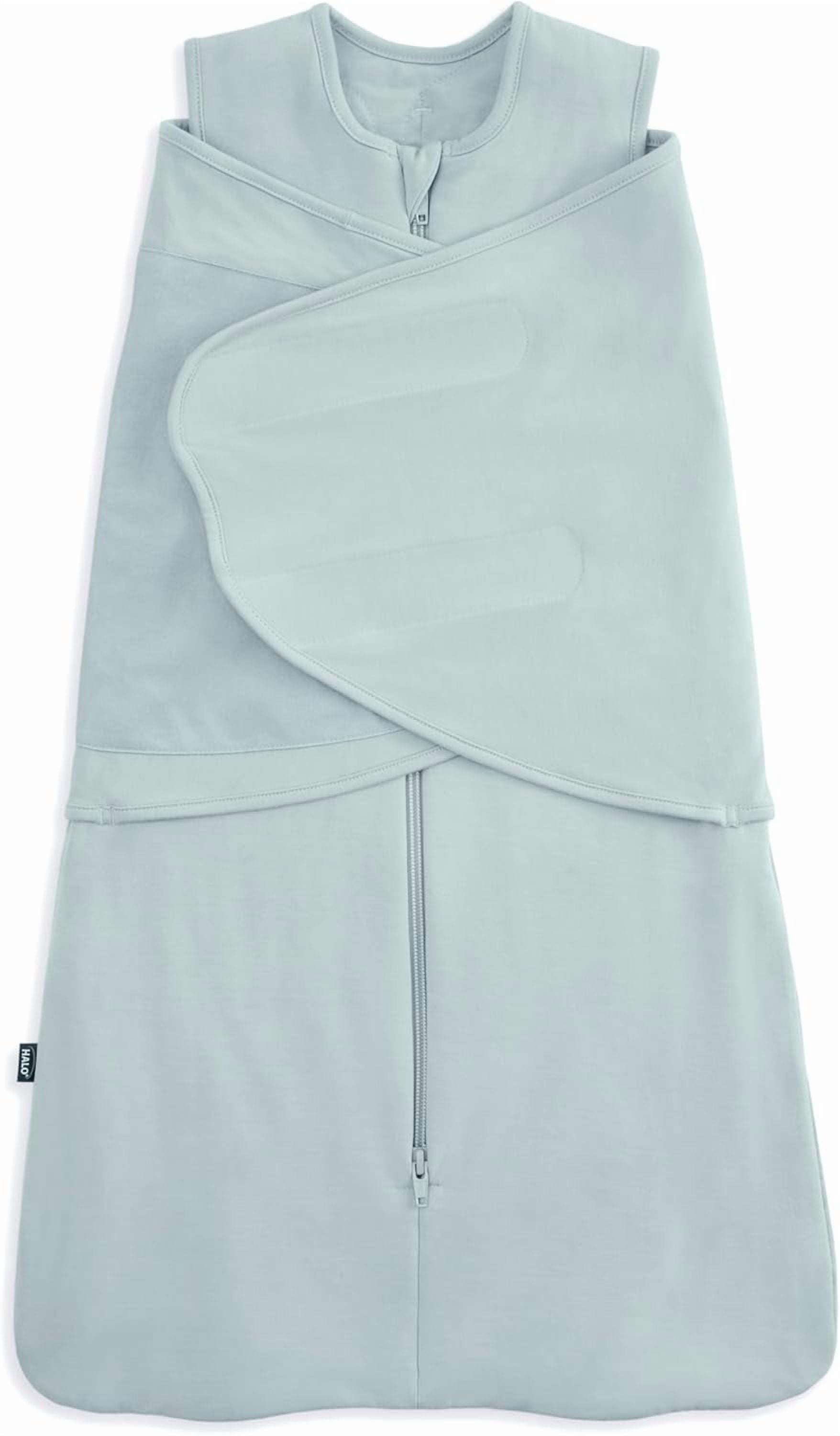 HALO SleepSack SuperSoft 3-Way Baby Swaddle Wearable Blanket, Small, CalmSage