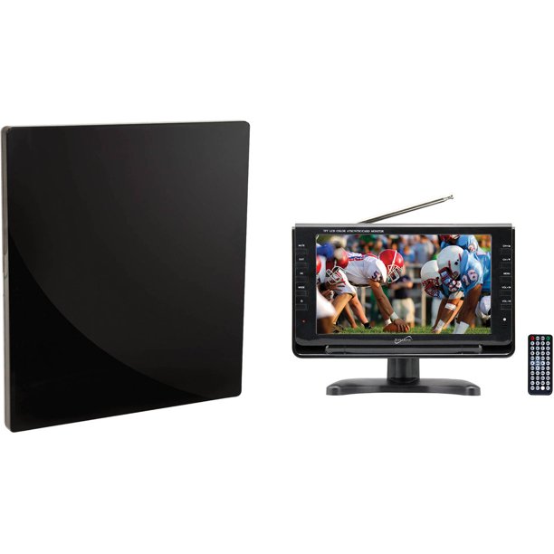 SuperSonic SC499 9" TFT Portable Digital LCD TV and Triquest 41702