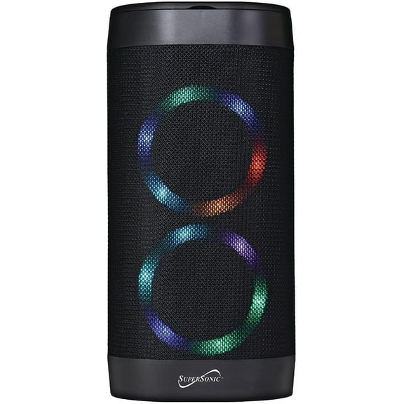 SuperSonic SoundLight+ Bluetooth Speaker 7.87"H - Portable & Rechargeable
