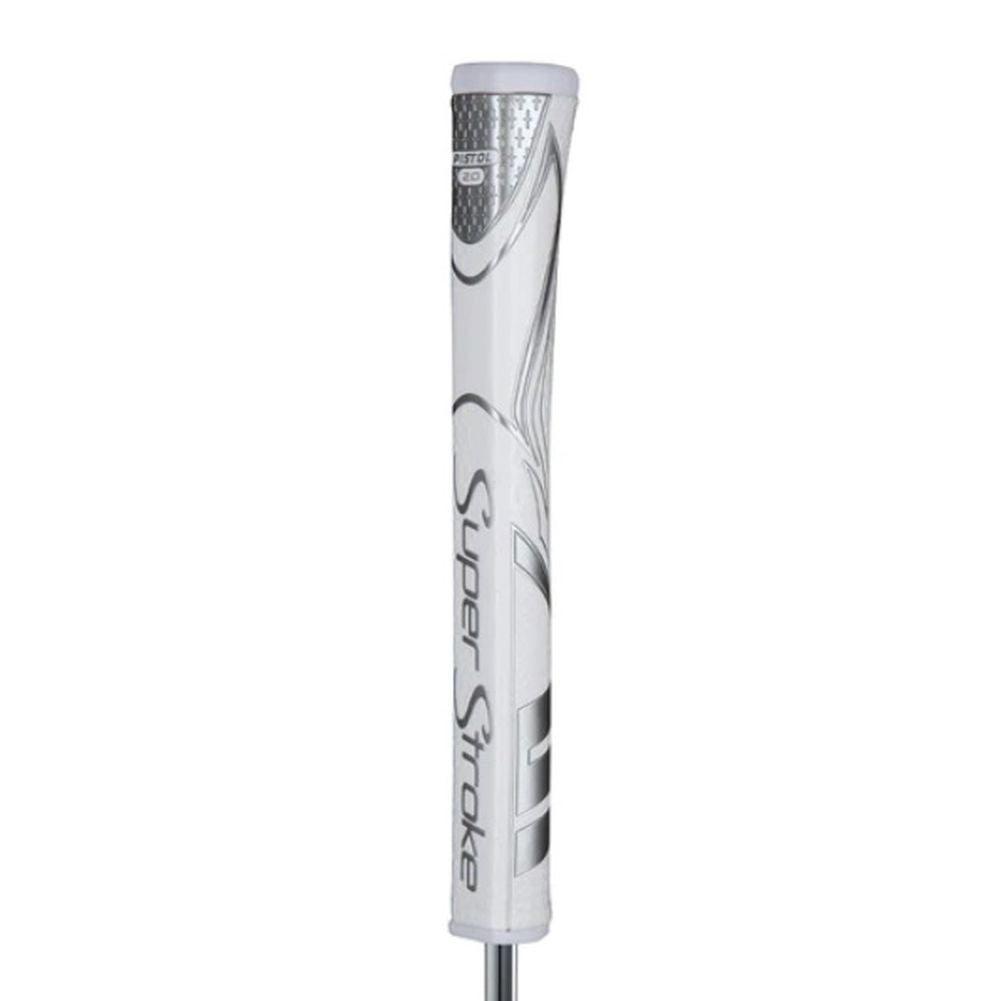 SuperStroke Golf Zenergy Pistol GT 2.0 Grips White/Silver