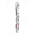 thumbnail image 1 of SuperStroke Traxion Claw® Golf Putter Grip, White/Red (Claw® 1.0) | Advanced Surface Texture that Improves Feedback and Tack | Minimize Grip Pressure with a Unique Parallel Design | Tech-Port, 1 of 8