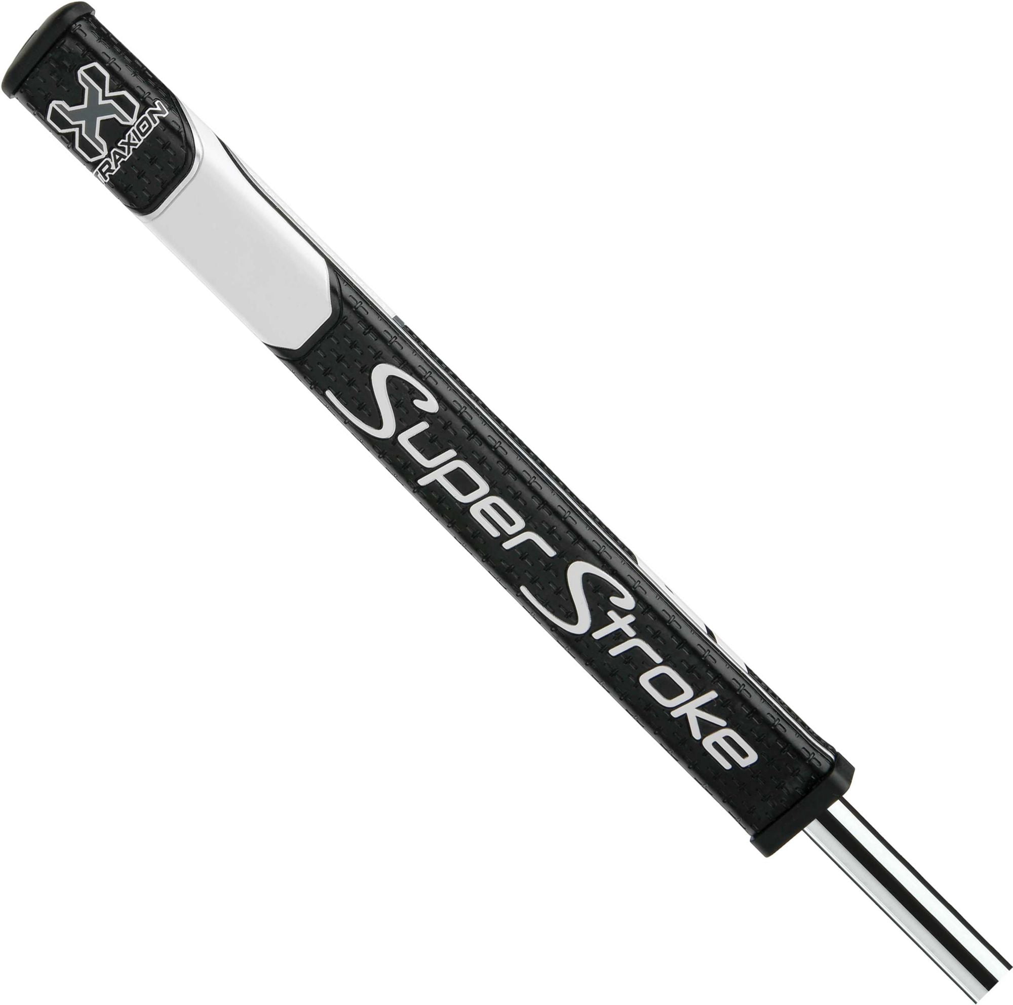 SuperStroke Traxion Flatso 1.0 Golf Putter Grip - Black/White