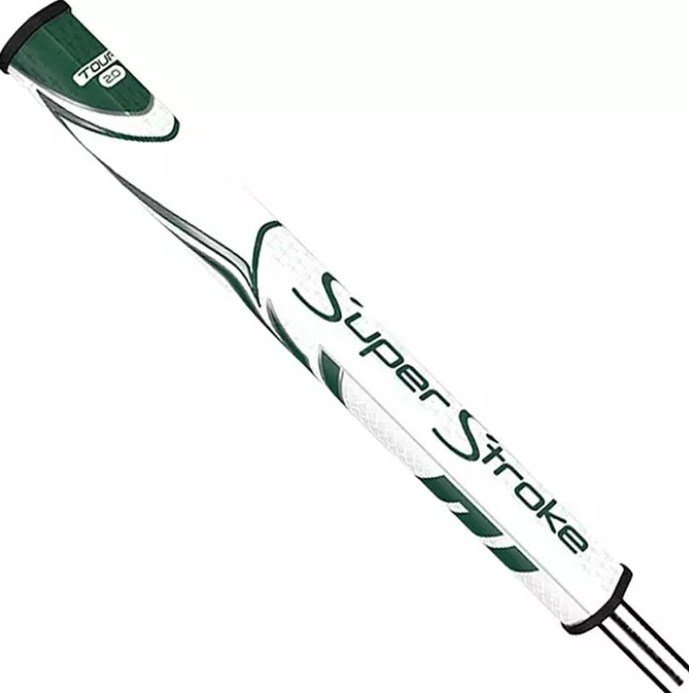 SuperStroke Zenergy Tour 2.0 Putter Grip (White/Green, 1.17", 55g) Golf NEW