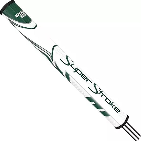 SuperStroke Zenergy Tour 2.0 Putter Grip (White/Green, 1.17", 55g) Golf NEW
