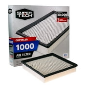 SuperTech 1000 Engine Air Filter, Replacement Filter for Chrysler Fits select: 2011-2019 DODGE JOURNEY, 2011-2014 CHRYSLER 200