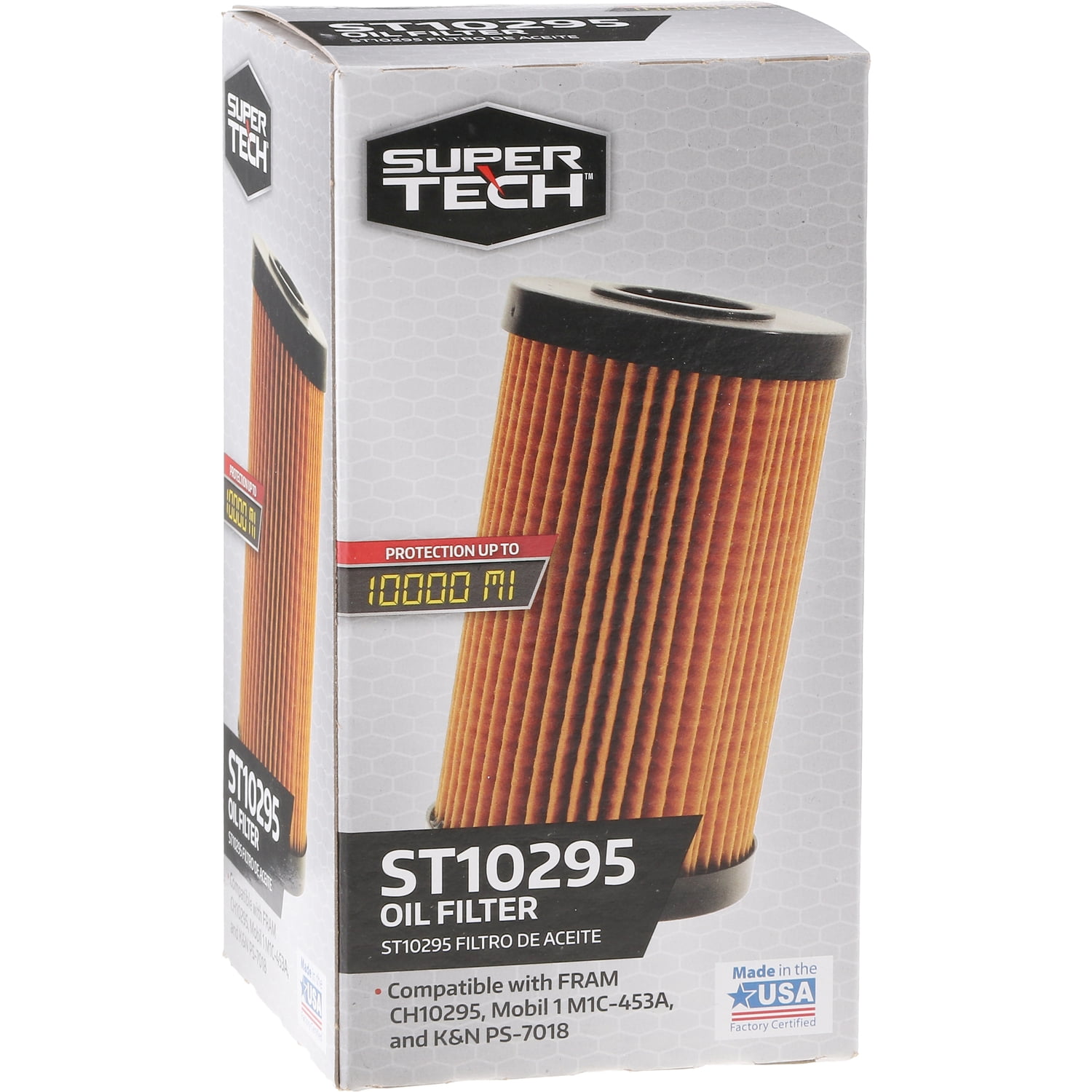 SuperTech 10K mile Engine Oil Filter, ST10295, for Lexus and Toyota