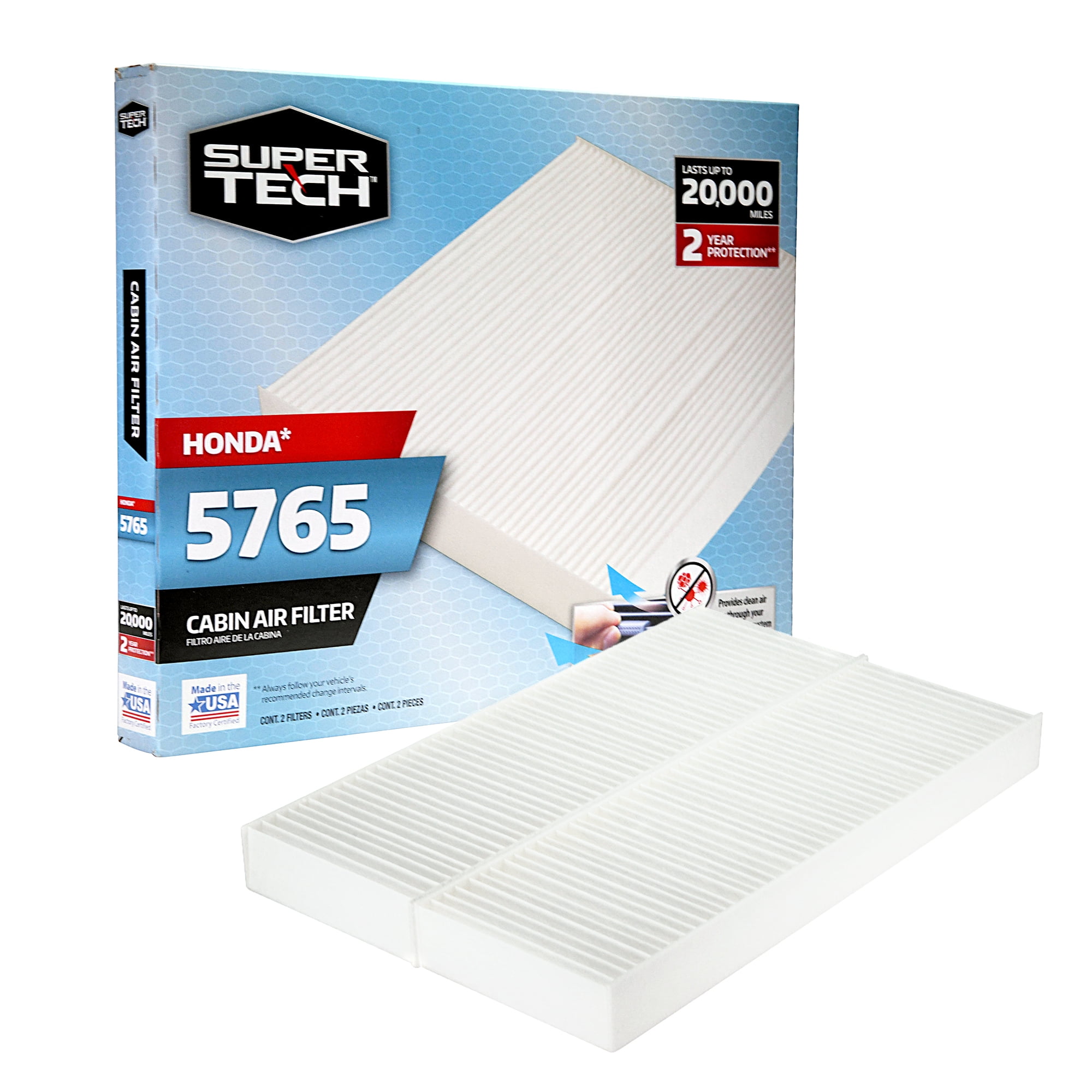 【専用】カバー付◆４.５cm厚 固め◆ 東洋紡ブレスエアー相当品 99×198 Super Tech Cabin Air Filter 11.55x3.77 inch Replacement for Honda