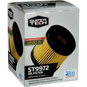 SuperTech Oil Filter, ST9972, 10K mile Cartridge Filter for Lexus and Toyota Vehicles