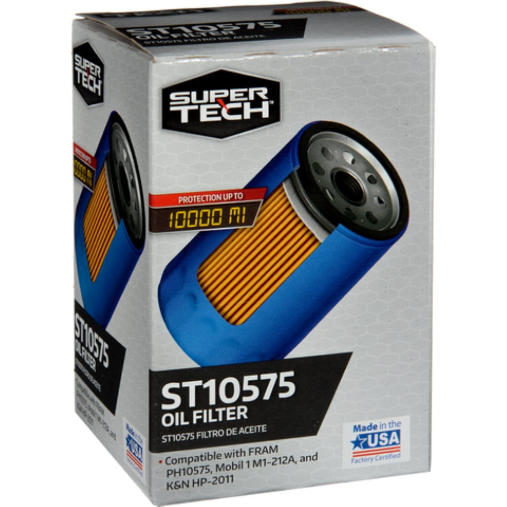 SuperTech ST10575, 10K mile Spinon Oil Filter for Buick, Cadillac