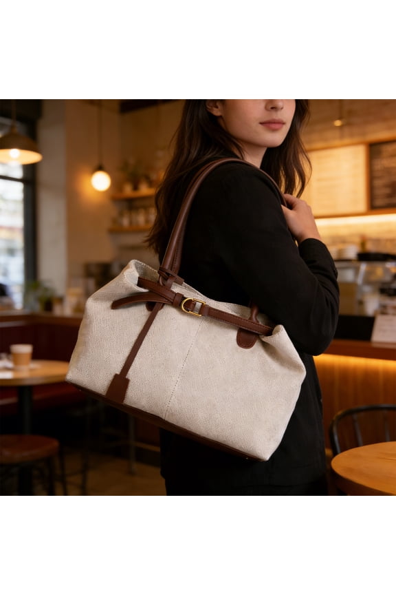 Superb Commuter's Handbag for Women, Versatile Tote for Fall & Winter, Uncomplicated Style Shoulder Bag for Daily Use