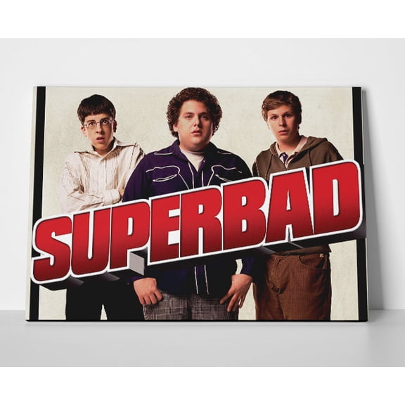 Superbad Movie Poster or Wrapped Canvas
