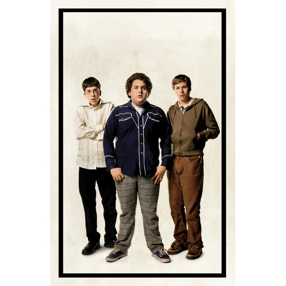 Superbad Poster Cast 16x24 Poster Medium Art Poster 16x24 Multi-Color Square Adults Western Graphic