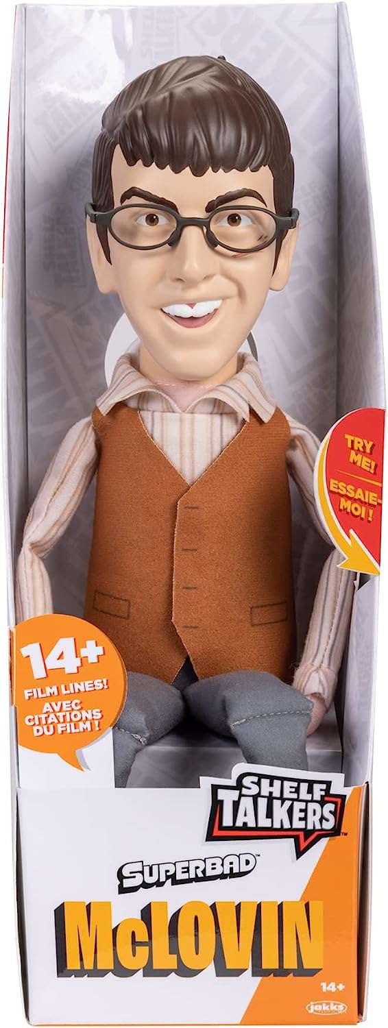 Superbad Shelf Talkers McLovin Pull String Plush Figure with Sounds