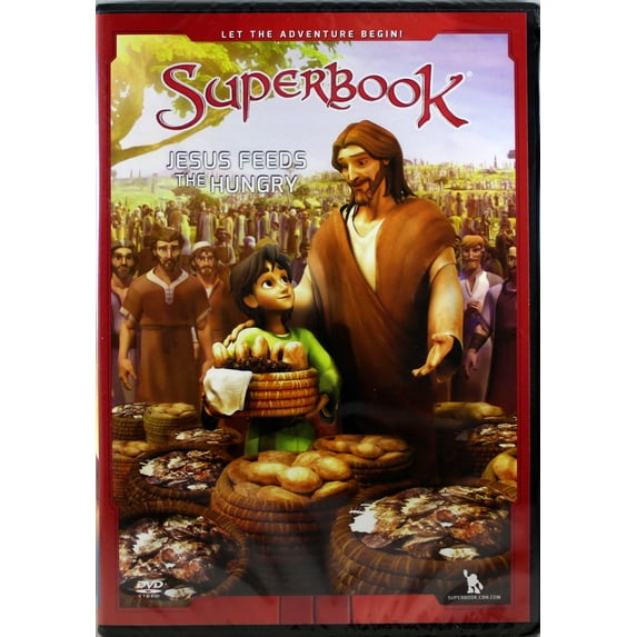 Superbook Season 3 Jesus Feeds the Hungry NEWDVD Chris Joy Gizmo Obedience Faith