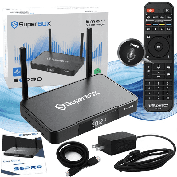 Superbox 2025 Latest S6 Pro 4GB RAM 64GB ROM with Voice Control