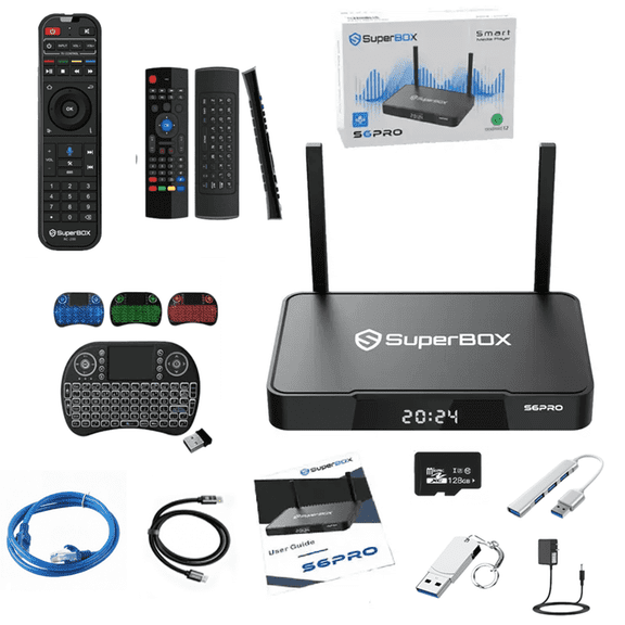 Superbox 2025 New S6 PRO Bundle Box Edition with Remote Control Voice Command