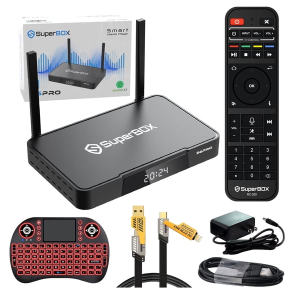 Superbox S6 Pro 2025 New Release, Android 12 Smart Super Box S6 6K Ultra HD with Voice Control & Detailed Install Instructions