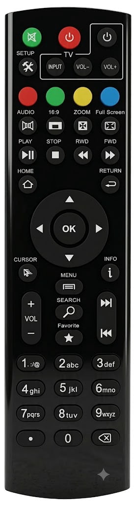 Superbox Remote Control Compatible with Octastream Q1, Elite II, MAX IV, and Superbox S1, S2, S3, S4, S5 Pro, S5 Max