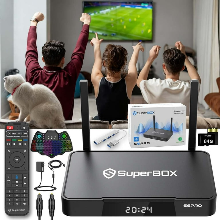 Superbox S3 Pro 6K Video, Android 9.0, Quad-Core, 32GB Storage