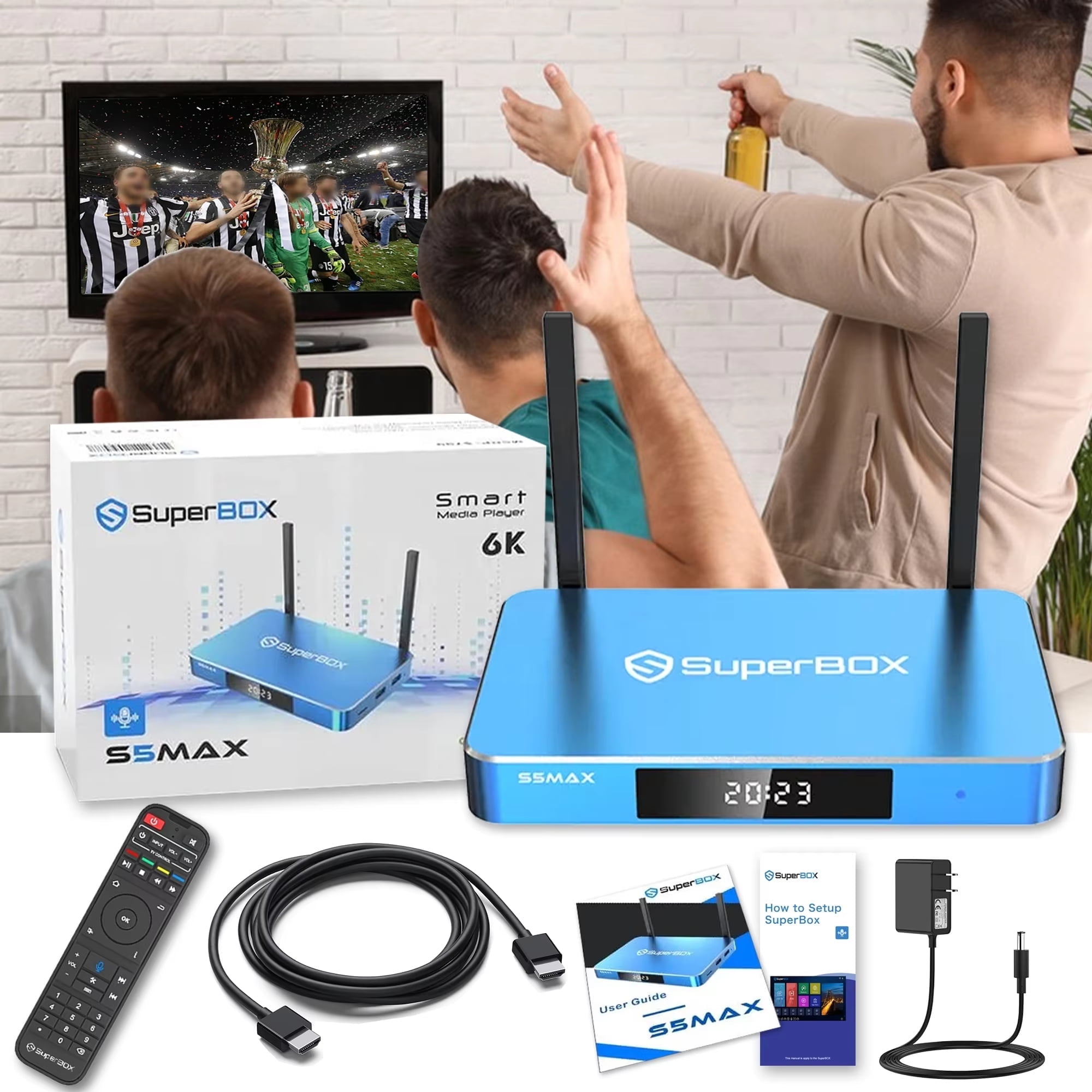 Superbox S5max Android TV Box , 4+64GB Memory,Support Google