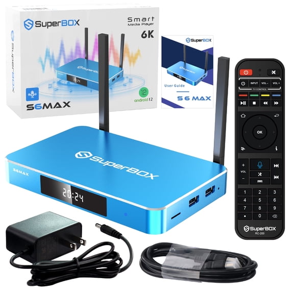 Superbox S6 Max 2025 Release Android 12 Smart Super Box S6max 6k Ultra HD with Voice Control & Detailed Install Instructions